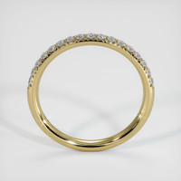 14K Yellow Gold Diamond Pave Wedding Band Image