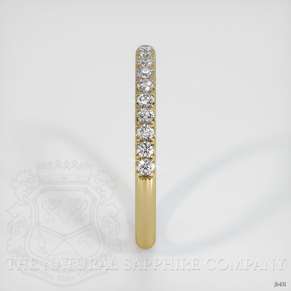 14K Yellow Gold Diamond Pave Wedding Band
