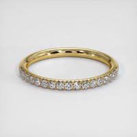 18K Yellow Gold Diamond Pave Wedding Band Video