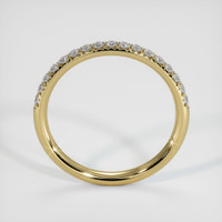 18K Yellow Gold Diamond Pave Wedding Band Image