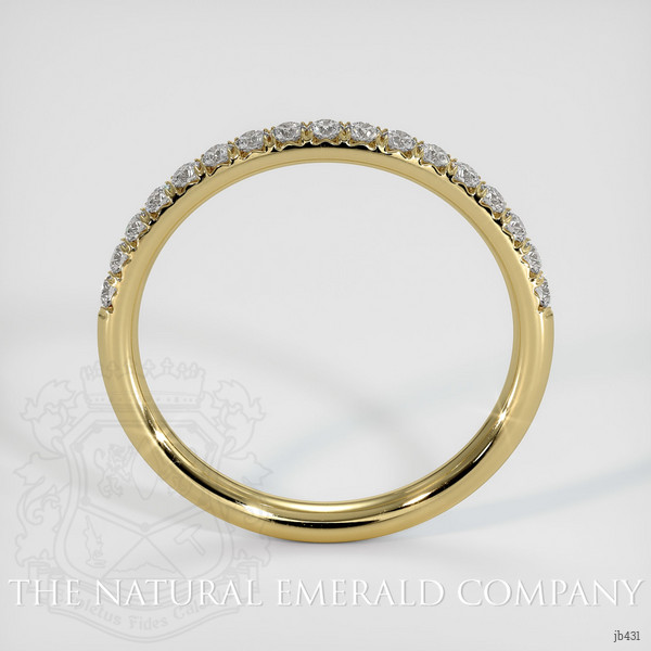 18K Yellow Gold Diamond Pave Wedding Band