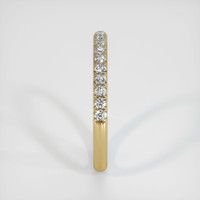 18K Yellow Gold Diamond Pave Wedding Band Image