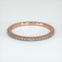 14K Rose Gold Diamond Eternity Wedding Band Video