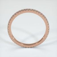 14K Rose Gold Diamond Eternity Wedding Band Image