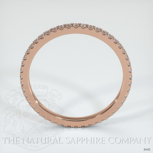 14K Rose Gold Diamond Eternity Wedding Band