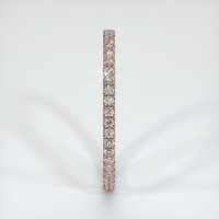14K Rose Gold Diamond Eternity Wedding Band Image