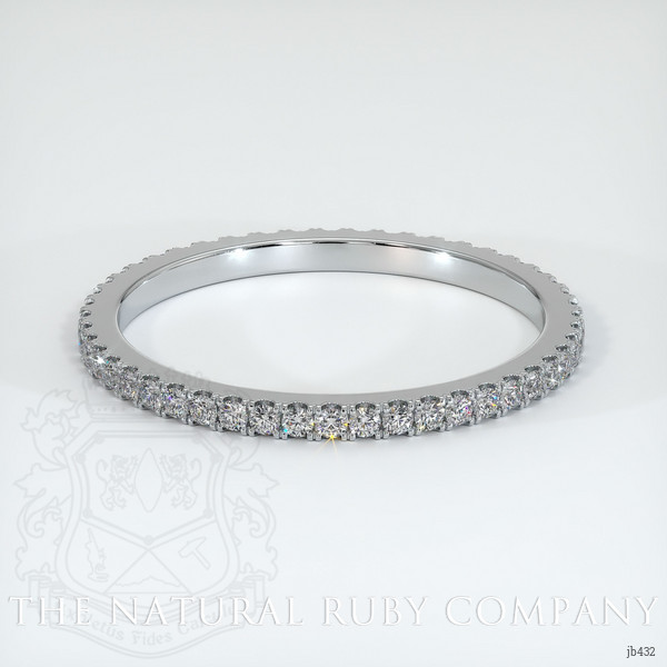 14K White Gold Diamond Eternity Wedding Band