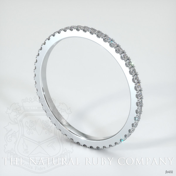 14K White Gold Diamond Eternity Wedding Band