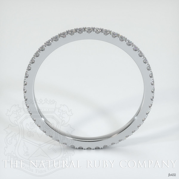 14K White Gold Diamond Eternity Wedding Band