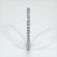 14K White Gold Diamond Eternity Wedding Band Image