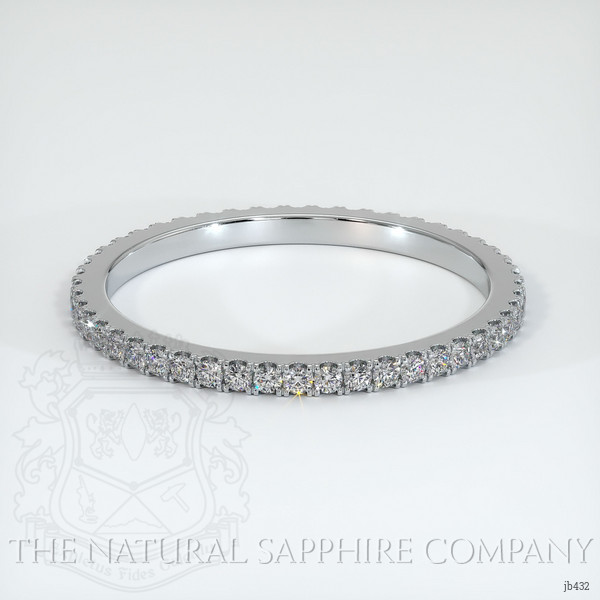 18K White Gold Diamond Eternity Wedding Band
