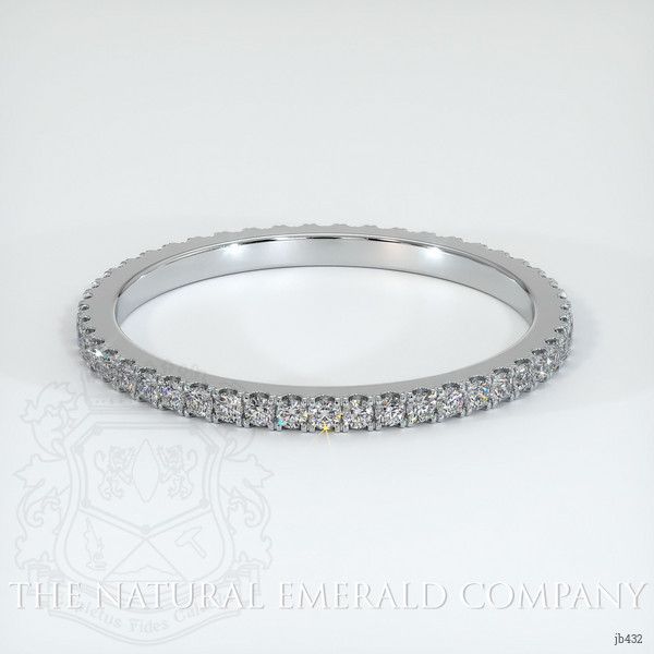 18K White Gold Diamond Eternity Wedding Band