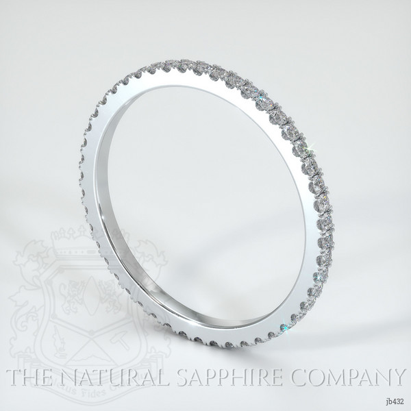 18K White Gold Diamond Eternity Wedding Band