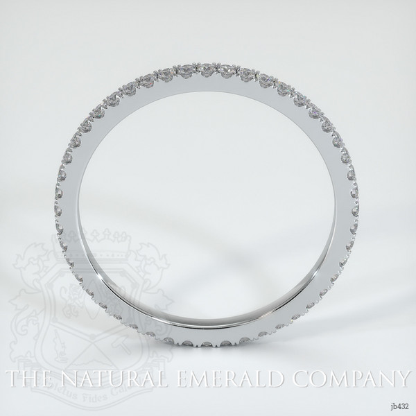 18K White Gold Diamond Eternity Wedding Band