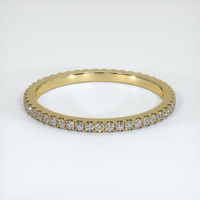 14K Yellow Gold Diamond Eternity Wedding Band Video