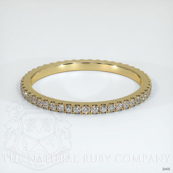 14K Yellow Gold Diamond Eternity Wedding Band