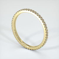 14K Yellow Gold Diamond Eternity Wedding Band Image