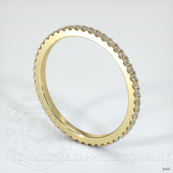 14K Yellow Gold Diamond Eternity Wedding Band