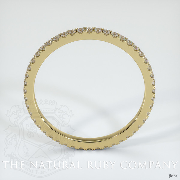 14K Yellow Gold Diamond Eternity Wedding Band