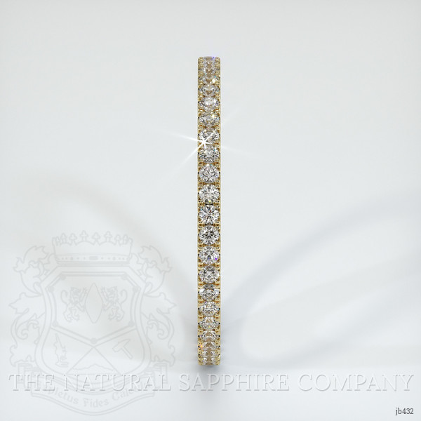 14K Yellow Gold Diamond Eternity Wedding Band