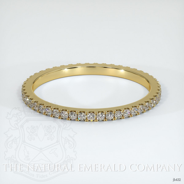 18K Yellow Gold Diamond Eternity Wedding Band