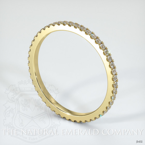 18K Yellow Gold Diamond Eternity Wedding Band