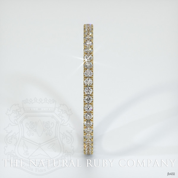 18K Yellow Gold Diamond Eternity Wedding Band
