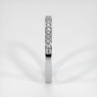 14K White Gold Diamond Pave Wedding Band Image
