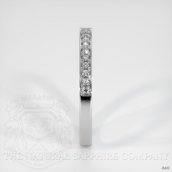 14K White Gold Diamond Pave Wedding Band