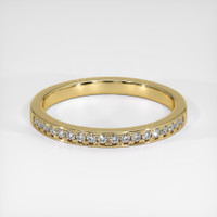 14K Yellow Gold Diamond Pave Wedding Band Video