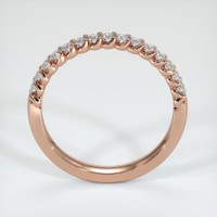 14K Rose Gold Diamond Prong Wedding Band Image