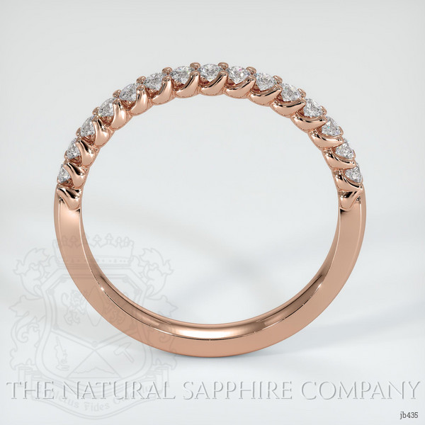 14K Rose Gold Diamond Prong Wedding Band