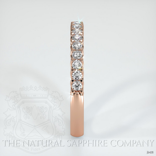 14K Rose Gold Diamond Prong Wedding Band