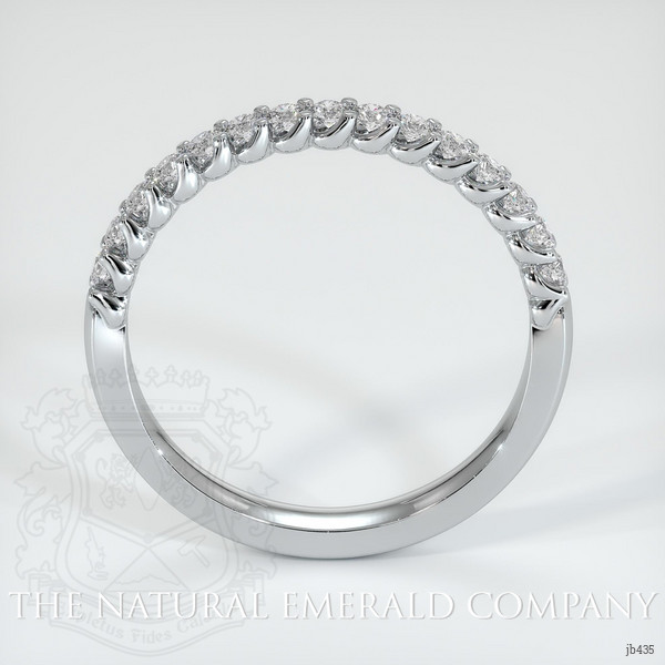 18K White Gold Diamond Prong Wedding Band