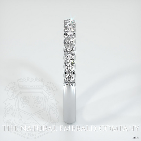 18K White Gold Diamond Prong Wedding Band