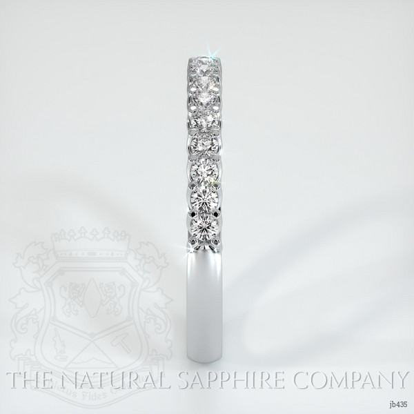 18K White Gold Diamond Prong Wedding Band