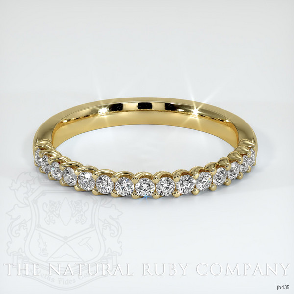 14K Yellow Gold Diamond Prong Wedding Band