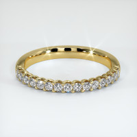 18K Yellow Gold Diamond Prong Wedding Band Video
