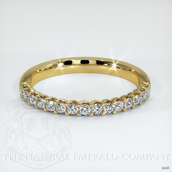 18K Yellow Gold Diamond Prong Wedding Band