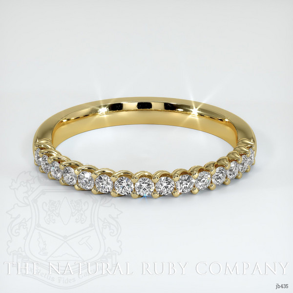 18K Yellow Gold Diamond Prong Wedding Band