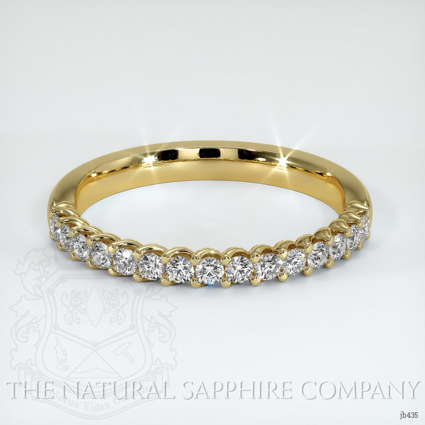 18K Yellow Gold Diamond Prong Wedding Band