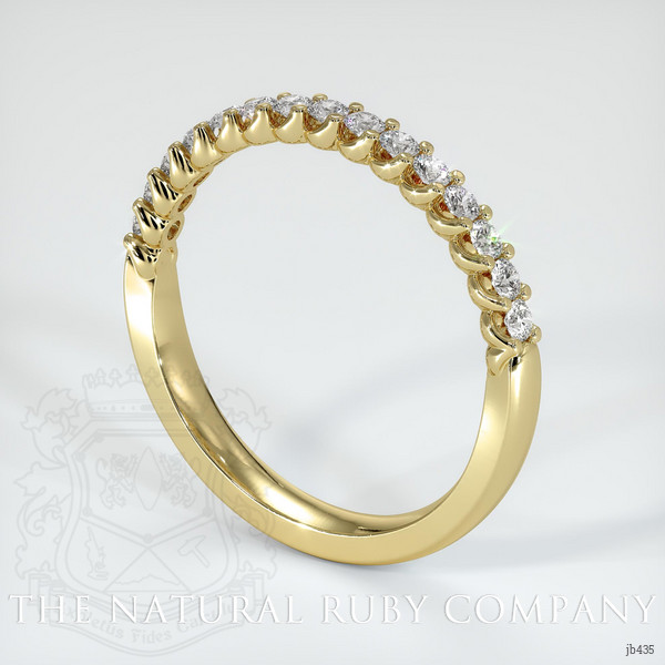 18K Yellow Gold Diamond Prong Wedding Band