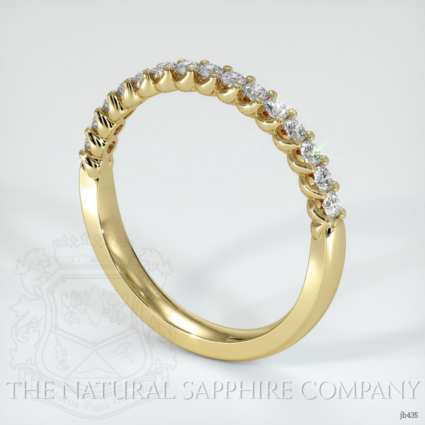 18K Yellow Gold Diamond Prong Wedding Band