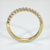 18K Yellow Gold Diamond Prong Wedding Band Image