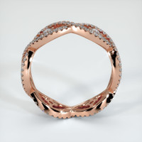 14K Rose Gold Diamond Eternity Wedding Band Image