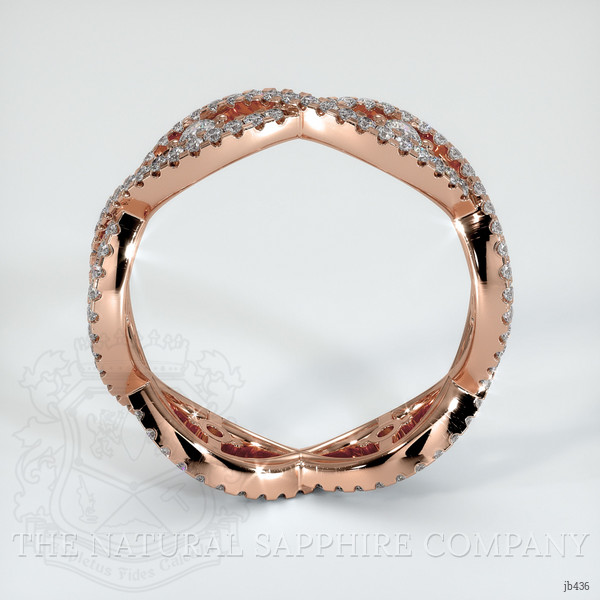 14K Rose Gold Diamond Eternity Wedding Band