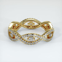 18K Yellow Gold Diamond and Diamond Eternity Wedding Band Video
