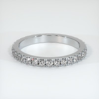Platinum 950 Diamond Eternity Wedding Band Video