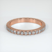 14K Rose Gold Diamond Eternity Wedding Band Video