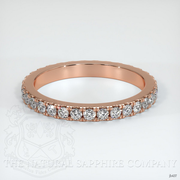 14K Rose Gold Diamond Eternity Wedding Band
